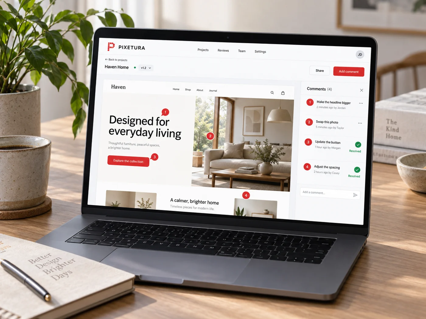 Review comments on the design