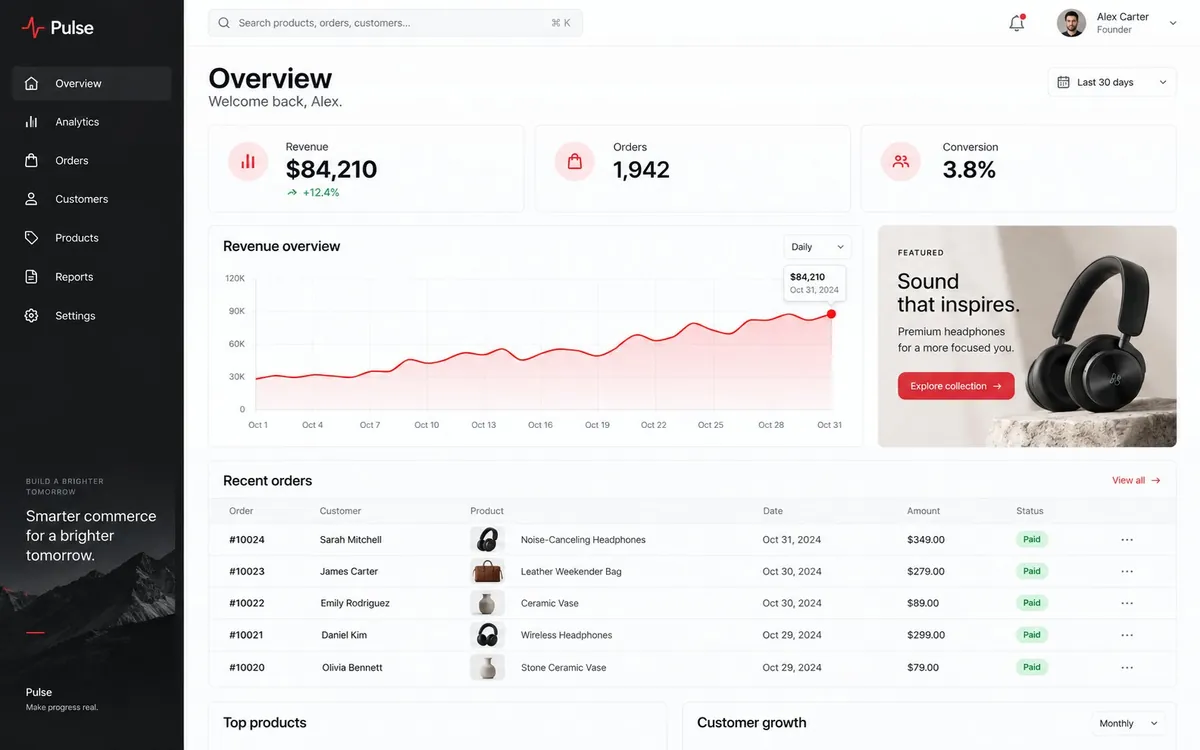 app.pulsehq.io demo website design