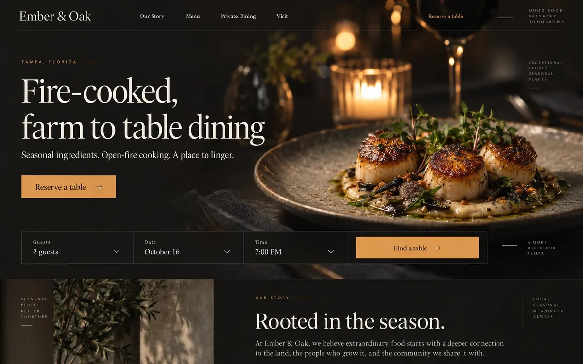 emberandoak.com demo website design