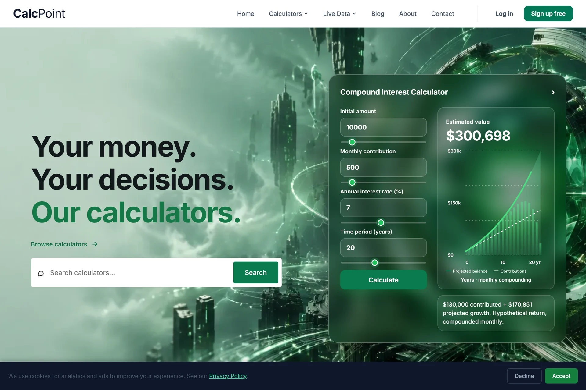 CalcPoint website