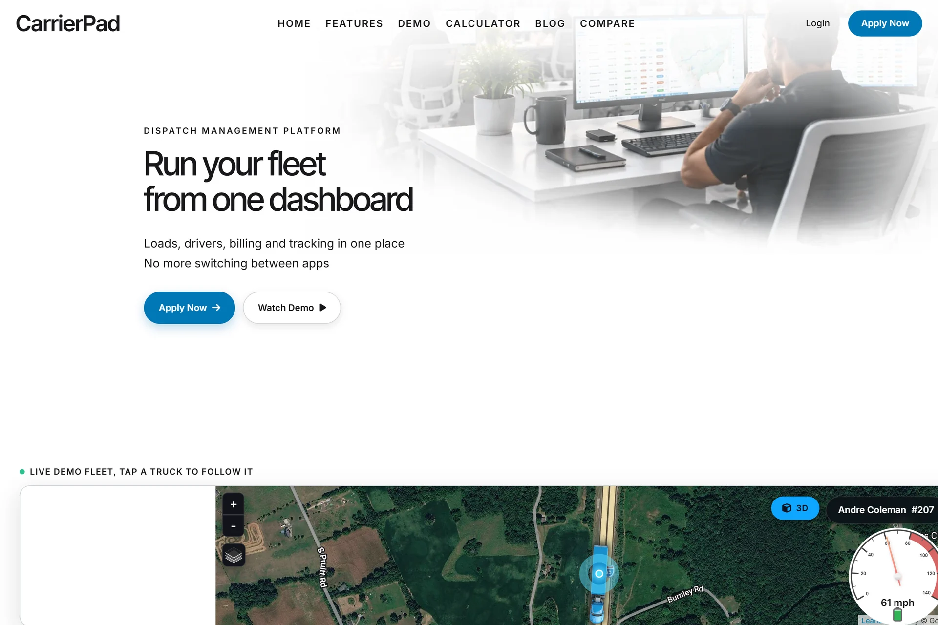 CarrierPad website