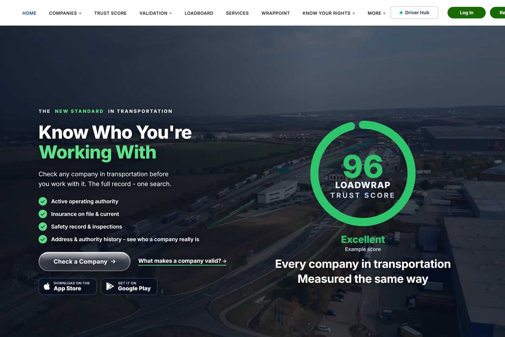 loadwrap website screenshot