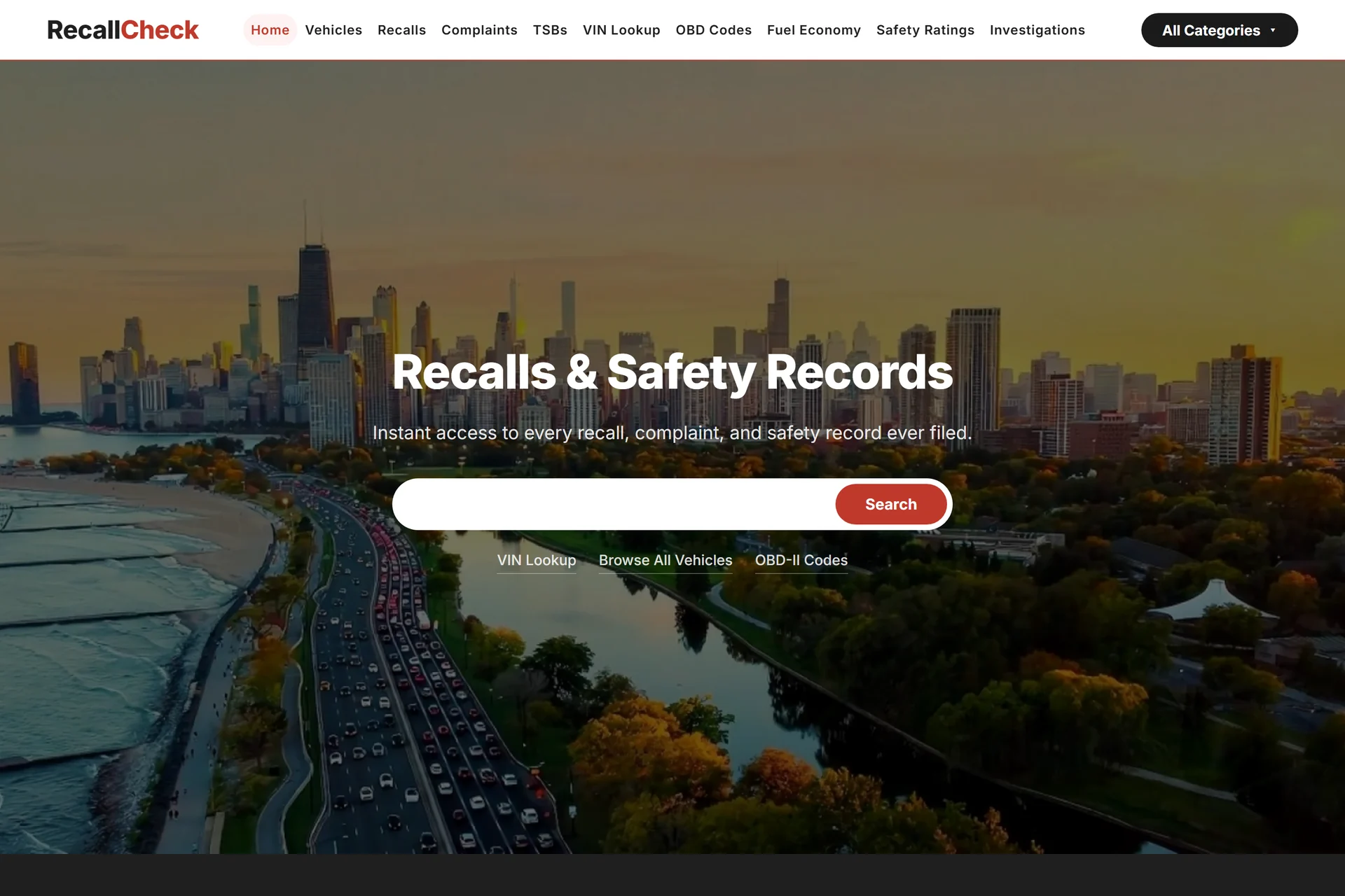 RecallCheck website